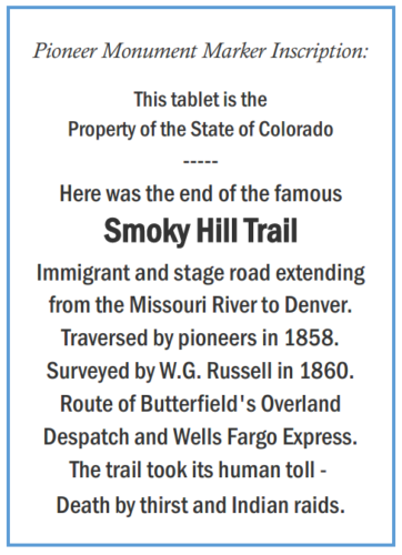 Just Outside Our Doors - A Tribute to Colorado’s Pioneers and Pioneer Spirit