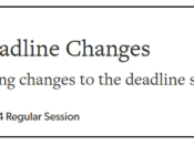 Session Deadlines Reminder: They Have Changed